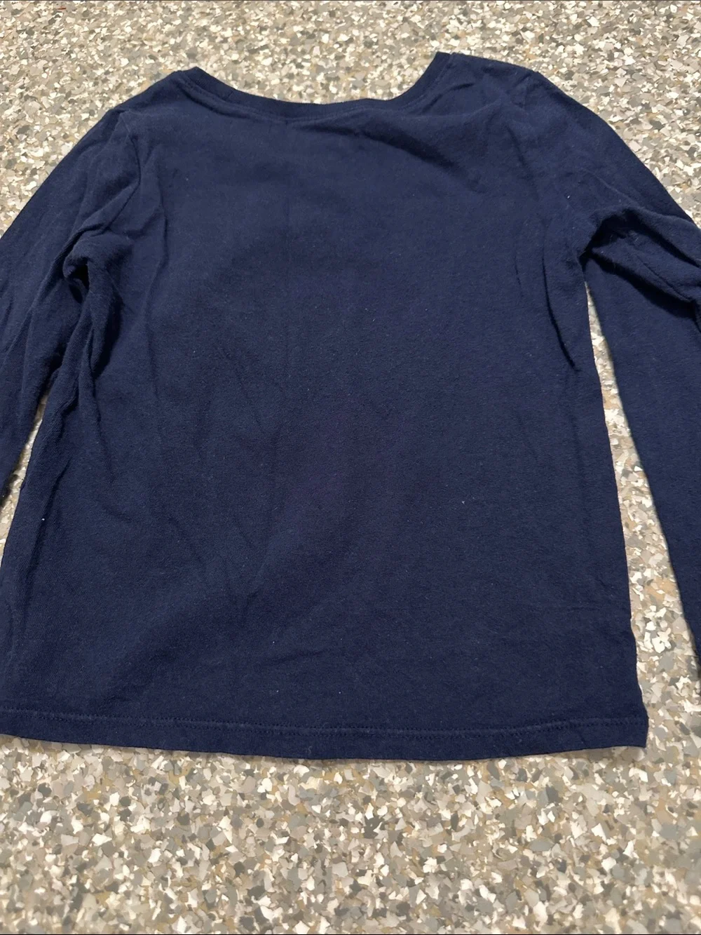 Girls' Navy Gymnastics Graphic Long-Sleeve Tee